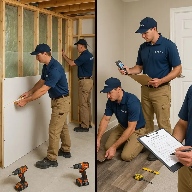 Repairs and Reconstruction process in Round Lake Park, IL